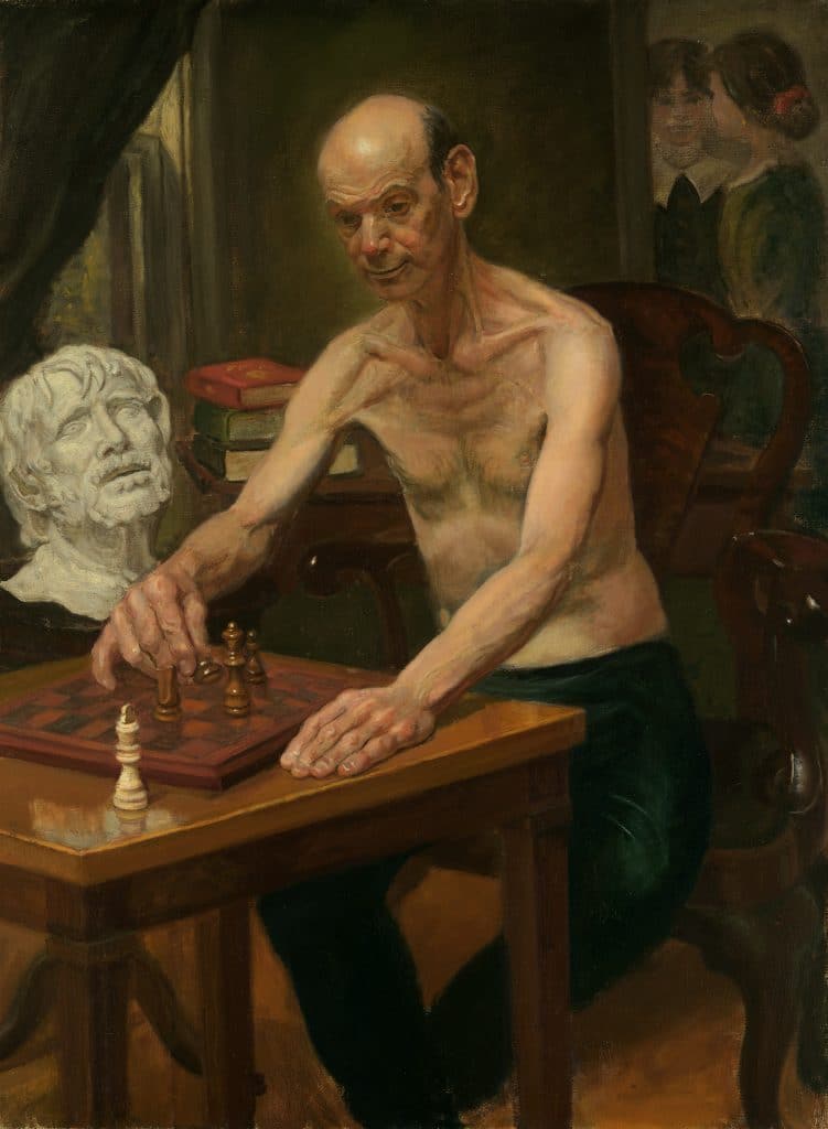 The Chess Player, 18"x24"